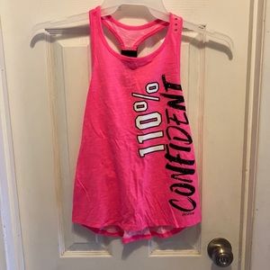 Pink justice tank top